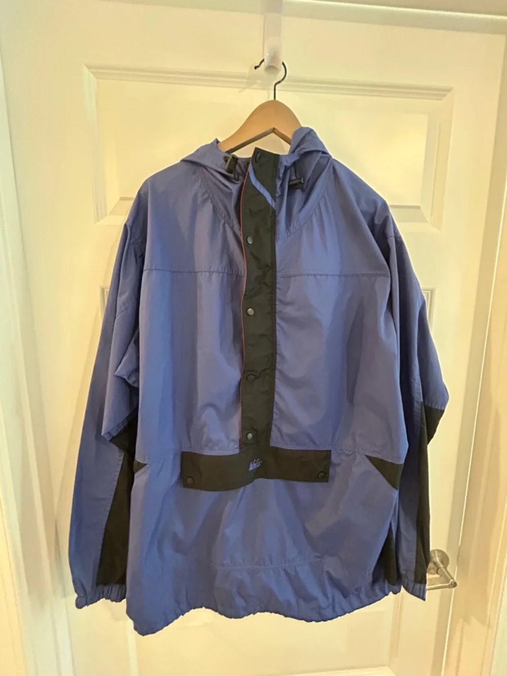 Vintage REI Men’s Anorak Windbreaker Blue Colorblock Size XL